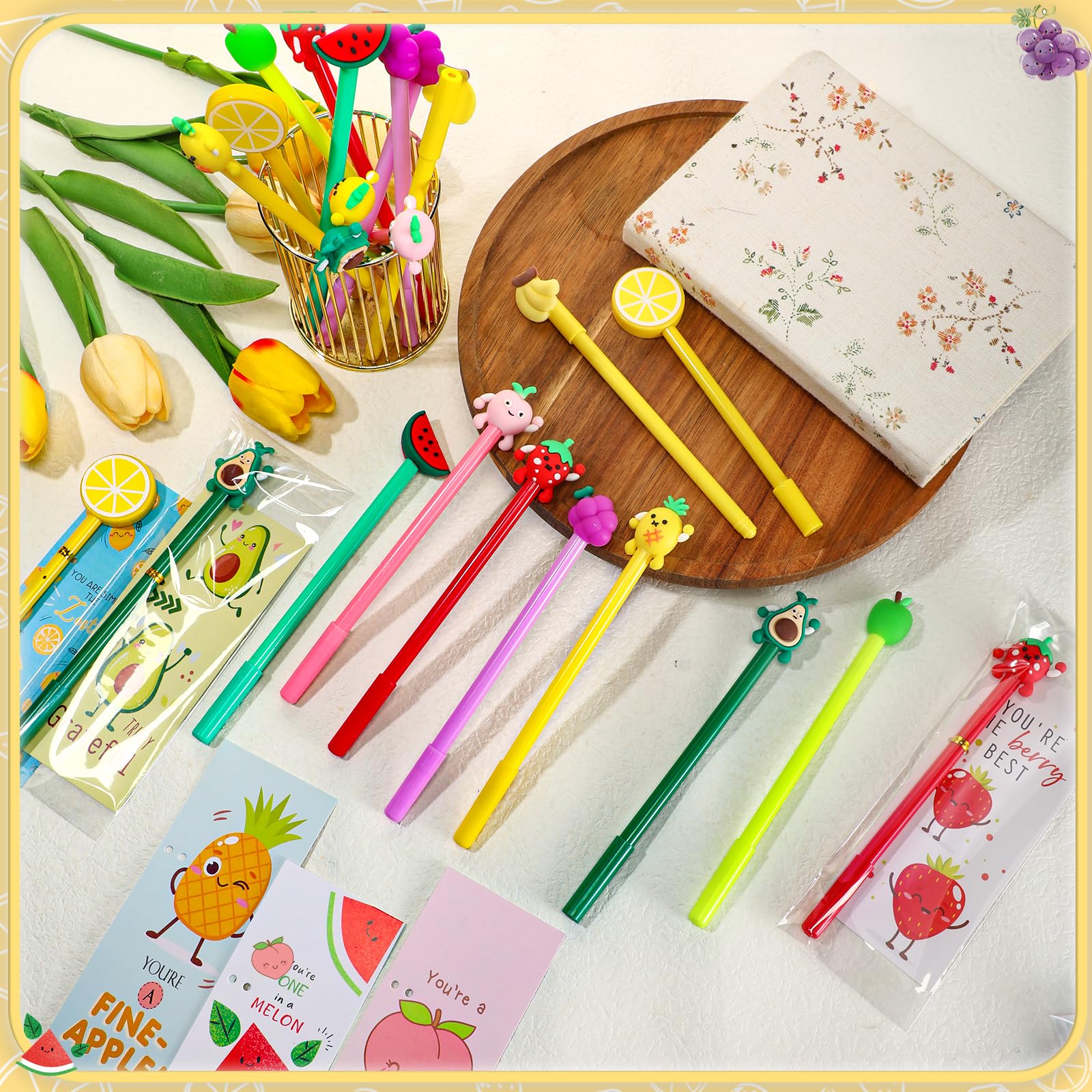 Foto 5 pulgar | Set De Regalo Spakon 36 Bolígrafos Inspiradores Con Divertidas Tarjetas Y Bolsas - Venta Internacional.