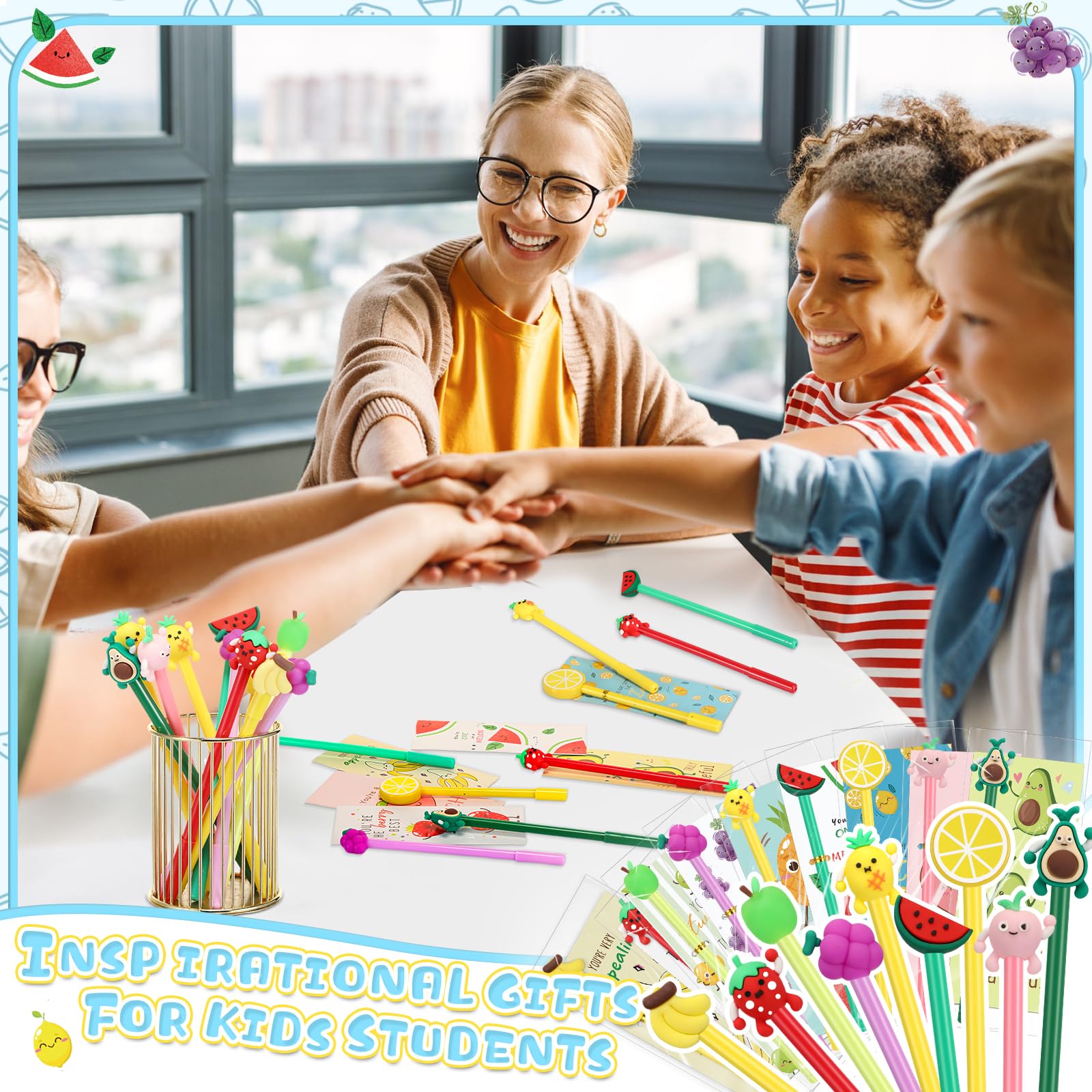 Foto 7 | Set De Regalo Spakon 36 Bolígrafos Inspiradores Con Divertidas Tarjetas Y Bolsas - Venta Internacional.