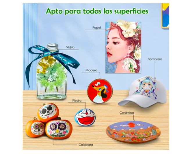 Foto 4 pulgar | 80 Colores  Xtellar Marcadores Acrílica Tinta A Base De Agua