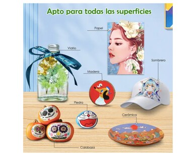 Foto 3 | 80 Colores Xtellar Marcadores Acrílica Tinta A Base De Agua