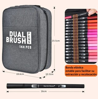 Foto 3 | Xtellar 144 Colores Aspiracionales De Plumones Doble Punta Pigmentados Y Libres De Tóxicos