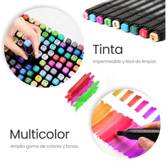 Foto 4 | Xtellar Set De 100 Marcadores Coloridos De Doble Punta Para Arte Aspiracional