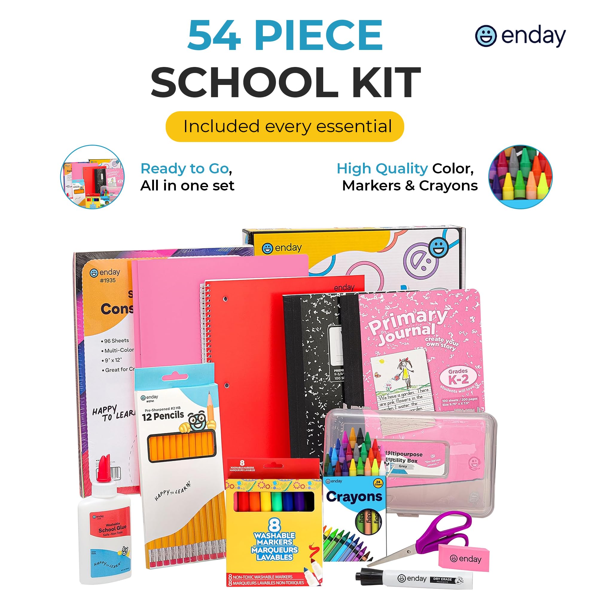 Foto 6 | Kit De Útiles Escolares Para Enday  Primer Grado Y Jardín De Infantes - Venta Internacional.