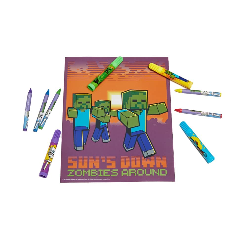 Foto 5 | Set De Arte Para Colorear Y Pegatinas  Diseños Innovadores  Mine Craft - Venta Internacional.