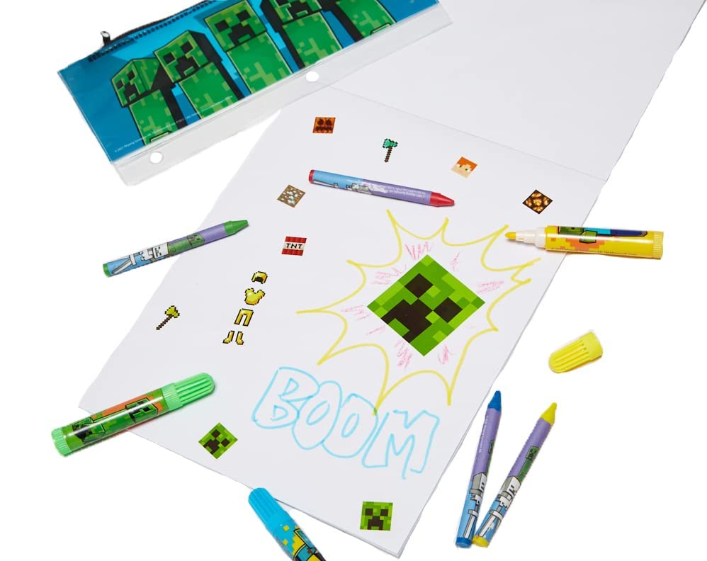 Foto 6 | Set De Arte Para Colorear Y Pegatinas  Diseños Innovadores  Mine Craft - Venta Internacional.