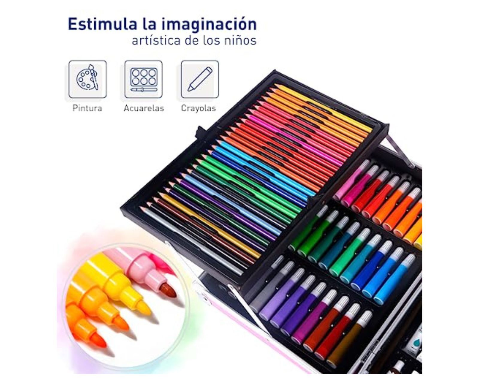 Foto 4 pulgar | Kit De Dibujo Bluelander De 145 Piezas