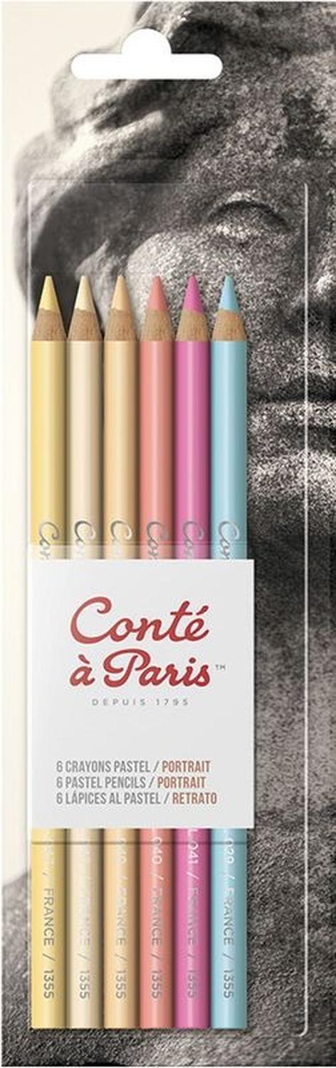 Foto 2 pulgar | Kit Con 6 Lápices Pastel Conte A Paris