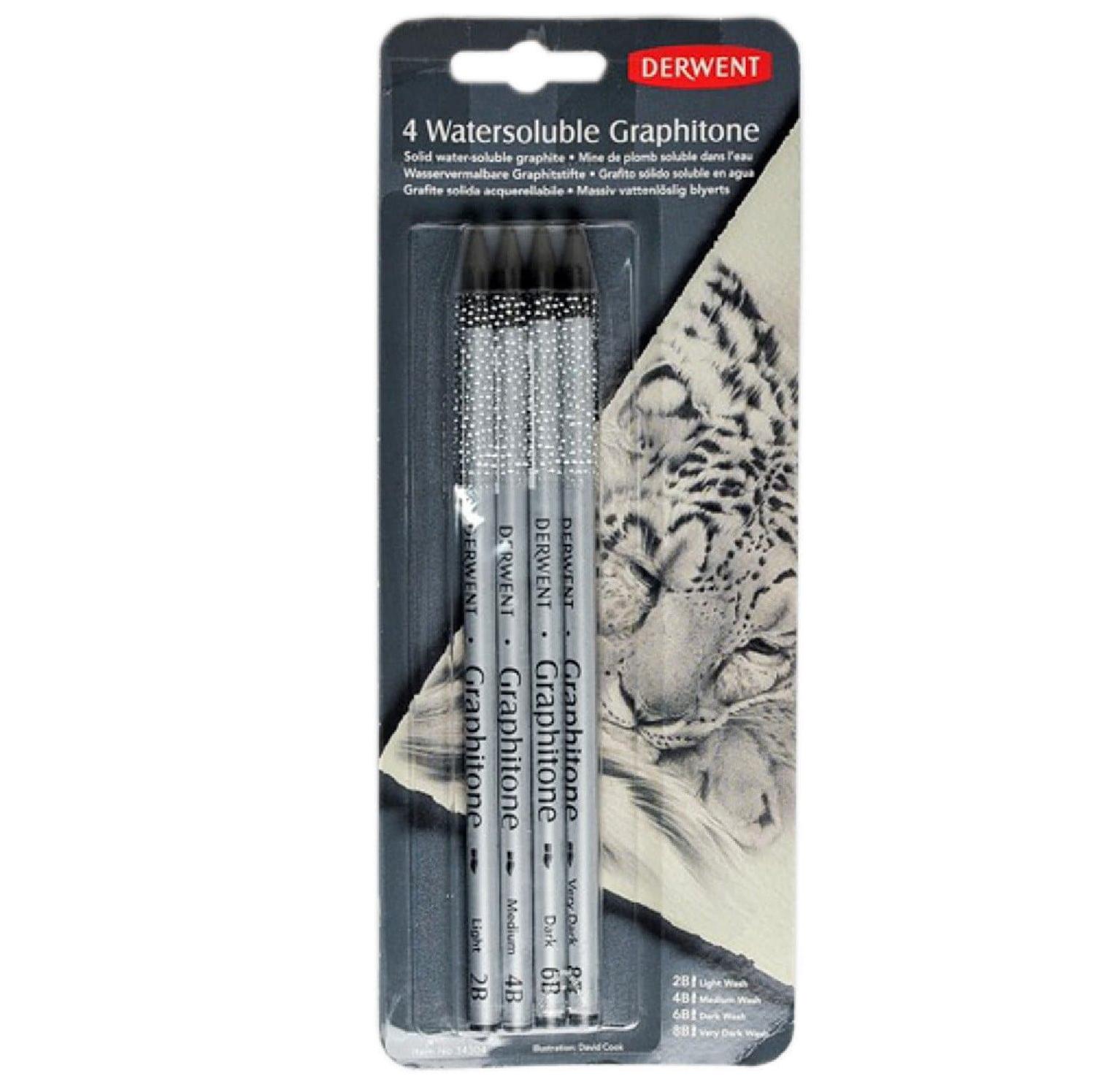 Set De Lápices Acuarelables Graphitone 4 Piezas Derwent