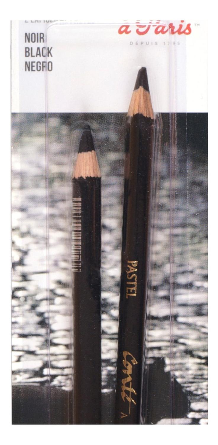 Foto 3 pulgar | Lápices Pastel Color Negro 2 Piezas Conte A Paris