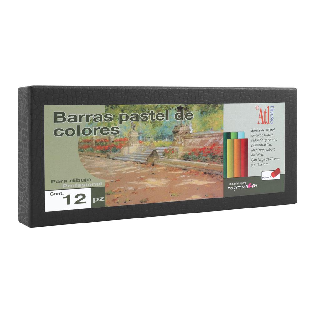 Foto 2 pulgar | Estuche con Barras de Colores Atl Pastel Suave Profesional 12 Piezas