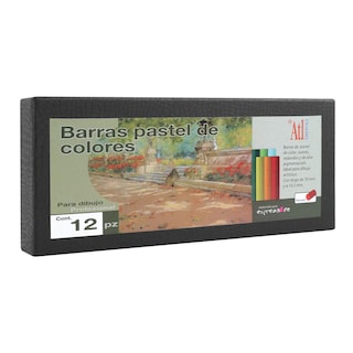 Foto 1 | Estuche con Barras de Colores Atl Pastel Suave Profesional 12 Piezas