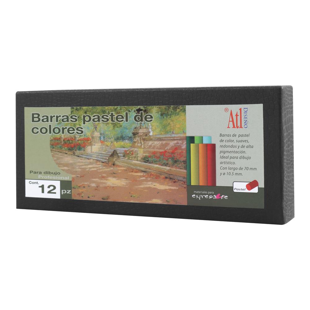 Foto 4 pulgar | Estuche con Barras de Colores Atl Pastel Suave Profesional 12 Piezas