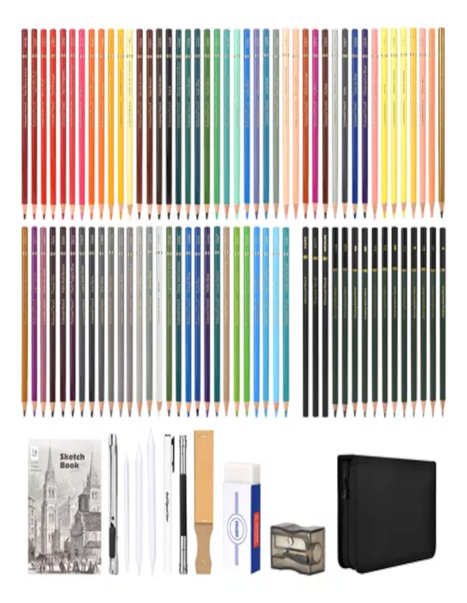 Foto 4 pulgar | 97 Piezas Kit De Dibujo Profesional + Termo Güish Gratis