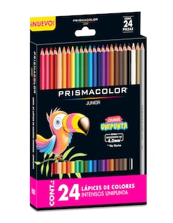 Foto 3 | 24 Lápices De Colores Junior Intensos + Gratis Termo Güish De Regalo