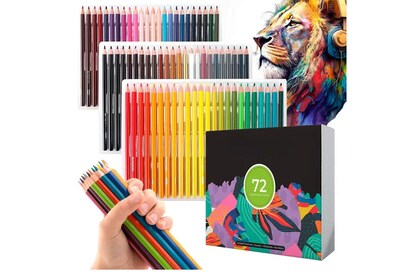 Foto 1 | Juego Xtellar De Lapices Dibujar Pintar De Colores Vibrantes 72 Pz Trazo Multicolor
