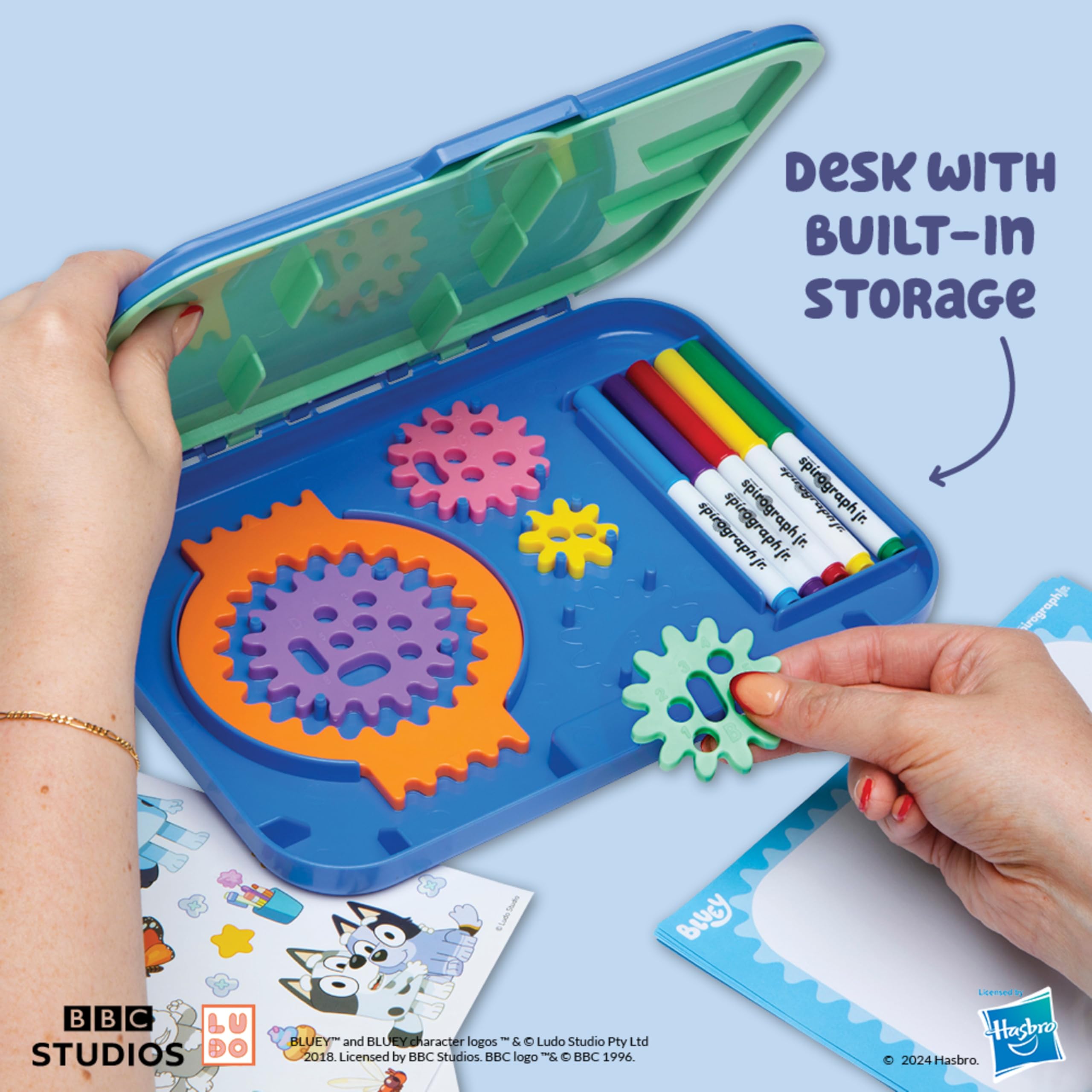 Foto 5 pulgar | Art Kit Spirograph Jr Bluey Toys Con Bloc De Dibujo Y Pegatinas - Venta Internacional.