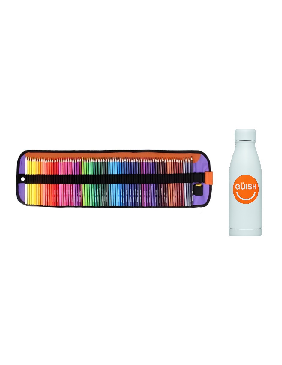 Foto 2 pulgar | Set 72 Lápices De Colores Profesional + Gratis Termo Güish De Regalo