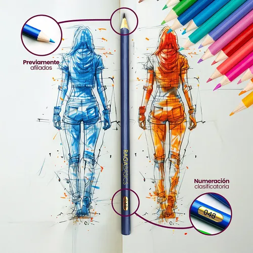 Foto 4 pulgar | Juego De Lapices  Xtellar Para Dibujar Pintar De Colores Vibrantes 120 Pz