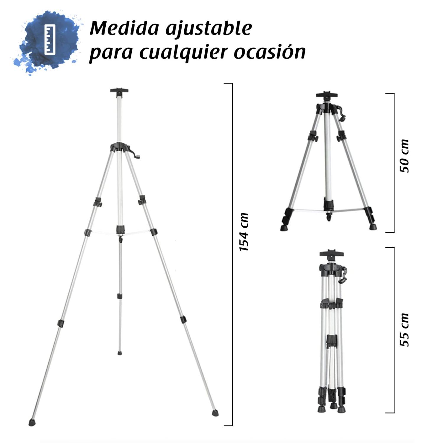 Foto 4 pulgar | Caballete Negro con Altura Ajustable Arterox