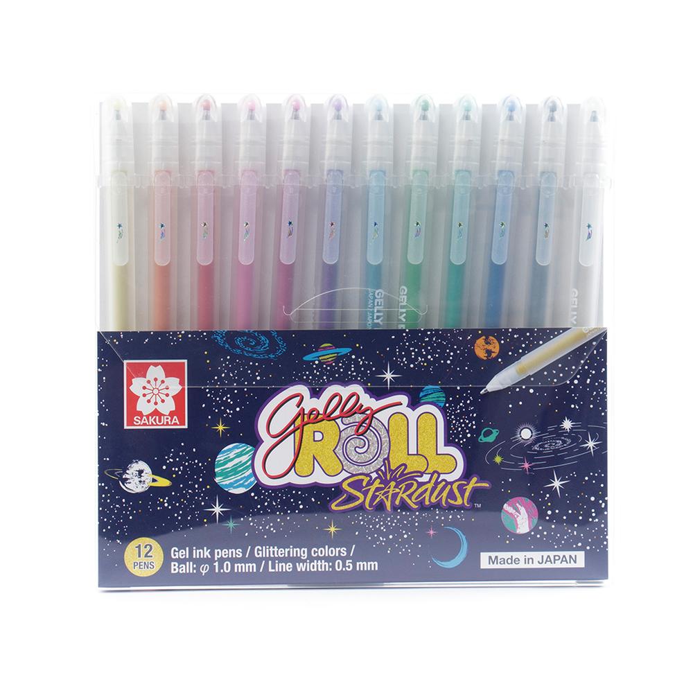 Plumas de Gel Gelly Roll Stardust Kit Sakura 12 Colores