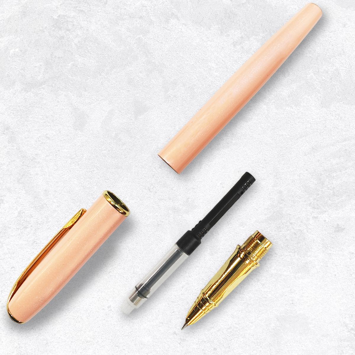 Foto 3 | Pluma High Monaco Rosa Acero Inoxidable 2 Piezas
