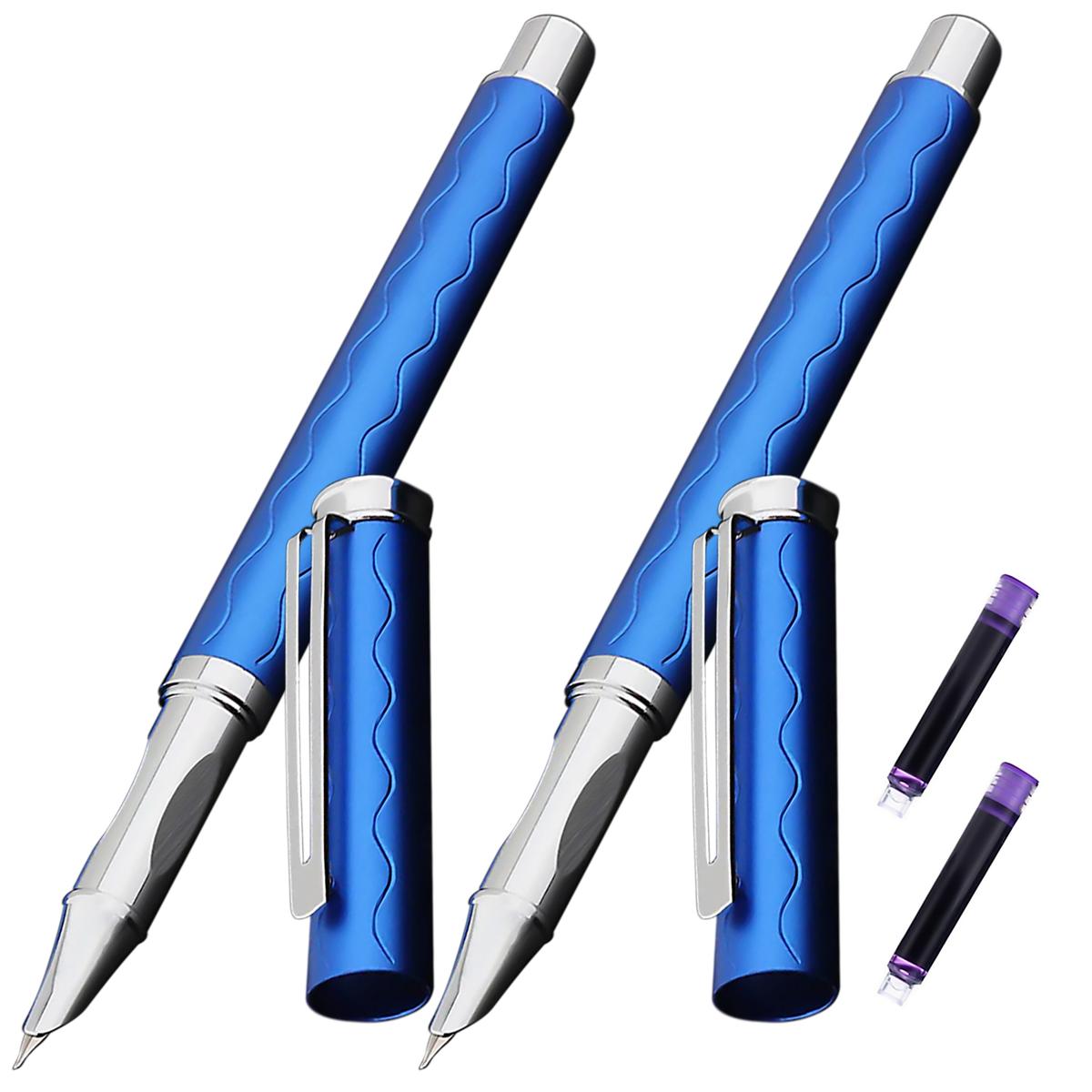 Pluma Estilográfica High Mónaco Mxbuh-004  2 Piezas Azul