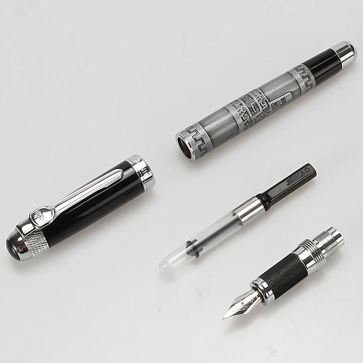 Foto 4 pulgar | Pluma High Monaco Gris Acero Inoxidable