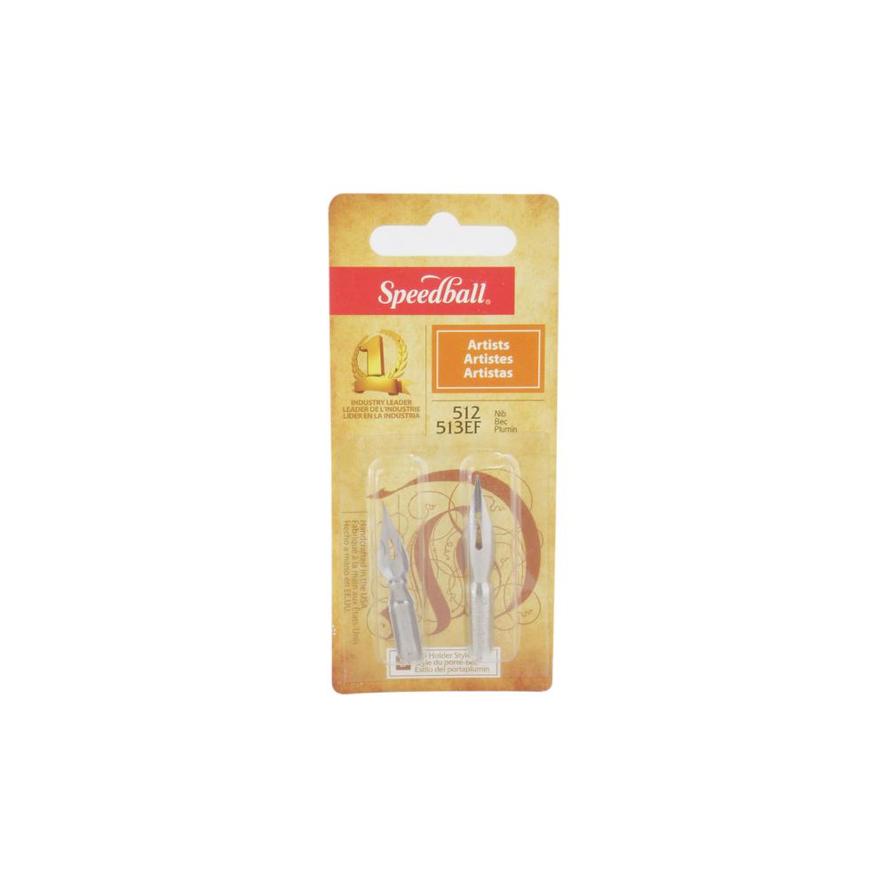 Foto 2 pulgar | Set con 2 Plumillas Speedball Lettering & Drawing #512 y #513EF