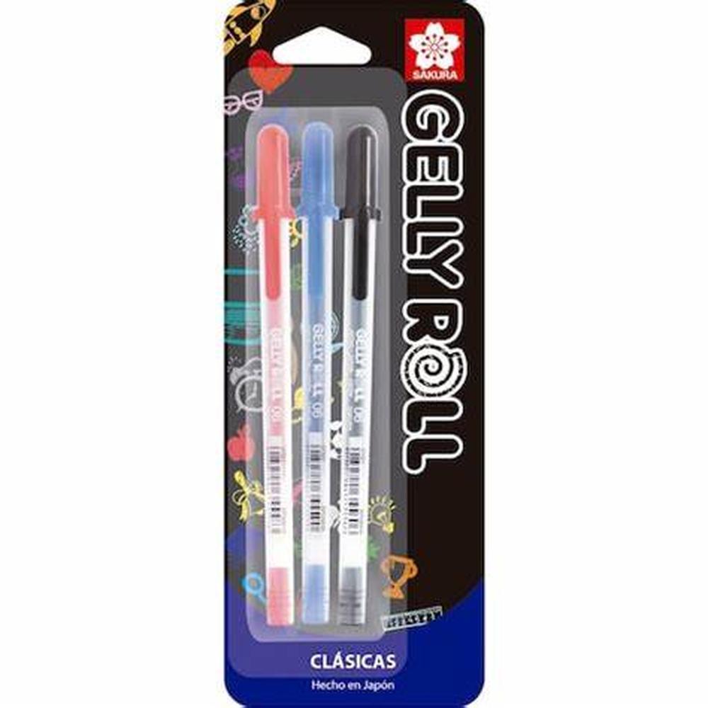 Foto 2 pulgar | Blíster Gelly Roll Sakura Finos Colores Básicos 3 Piezas
