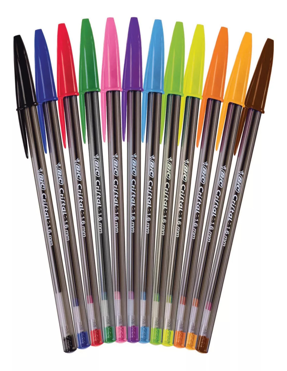 Foto 5 pulgar | Pluma Bolígrafo Bic Cristal Intenso Fashion 1.6mm + Termo Güish Gratis