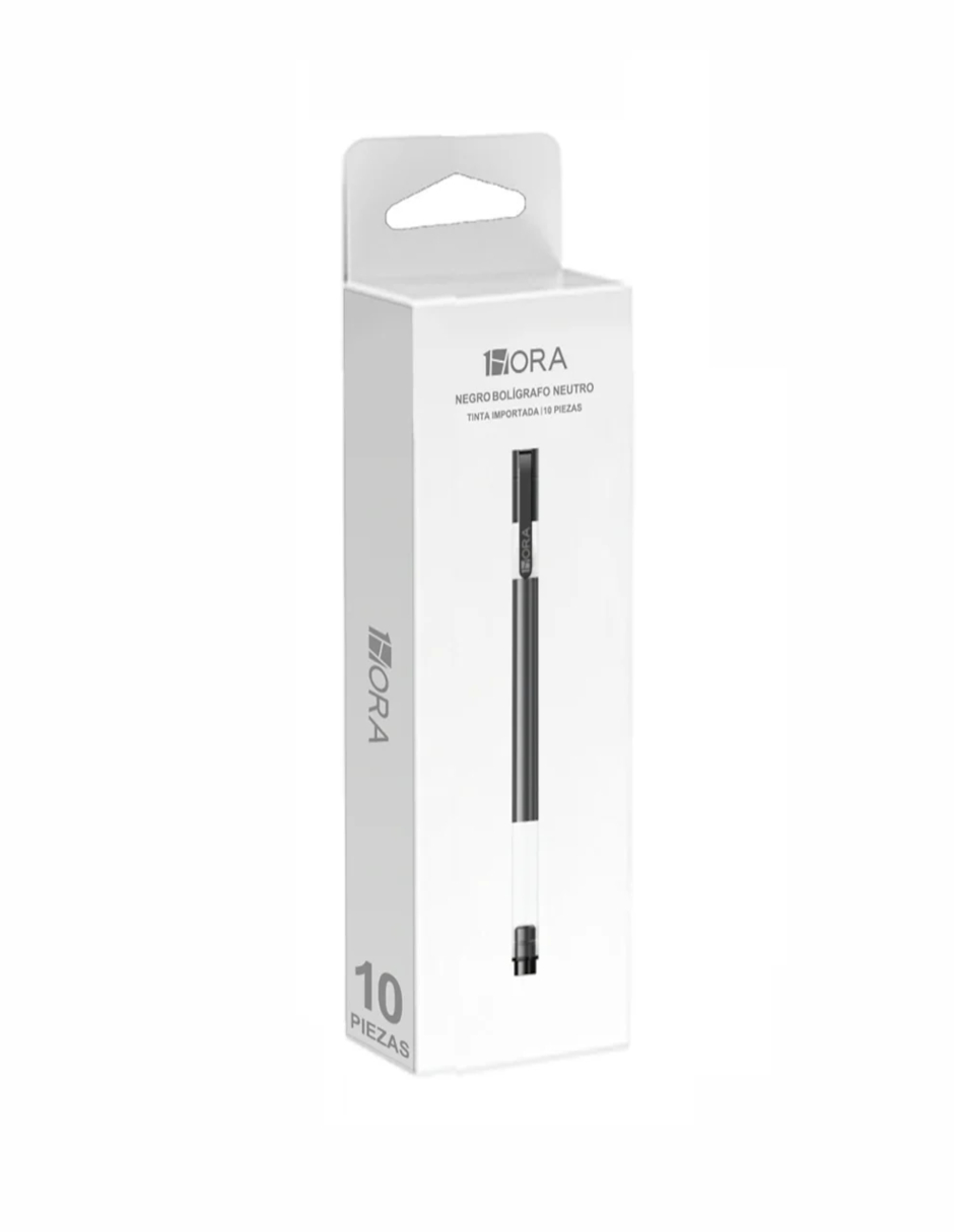 Foto 3 pulgar | Bolígrafos De Tinta Negra Punta De 0.5mm 10 Piezas + Termo Güish Gratis