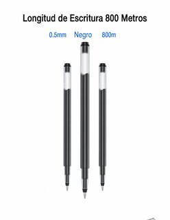 Foto 5 | Bolígrafos De Tinta Negra Punta De 0.5mm 10 Piezas + Termo Güish Gratis