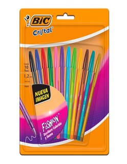 Foto 1 | Plumas Bic Cristal 10 Piezas
