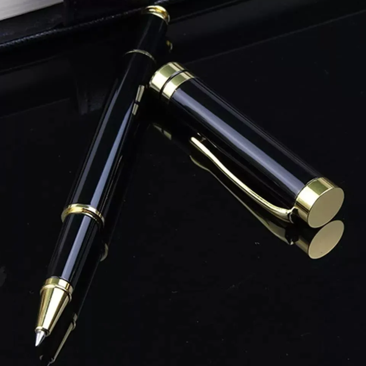 Foto 4 | Pluma Parker De Acero Con Recambio Y Caja De Regalo Lab.g Negro