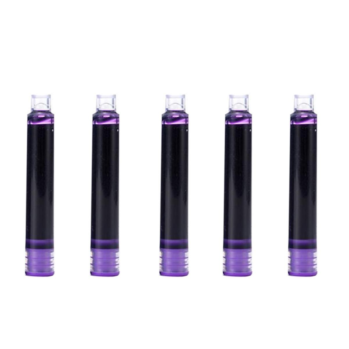 Cartuchos de Tinta para Pluma High Monaco Mxrtr-014 Morados 5 Piezas $190