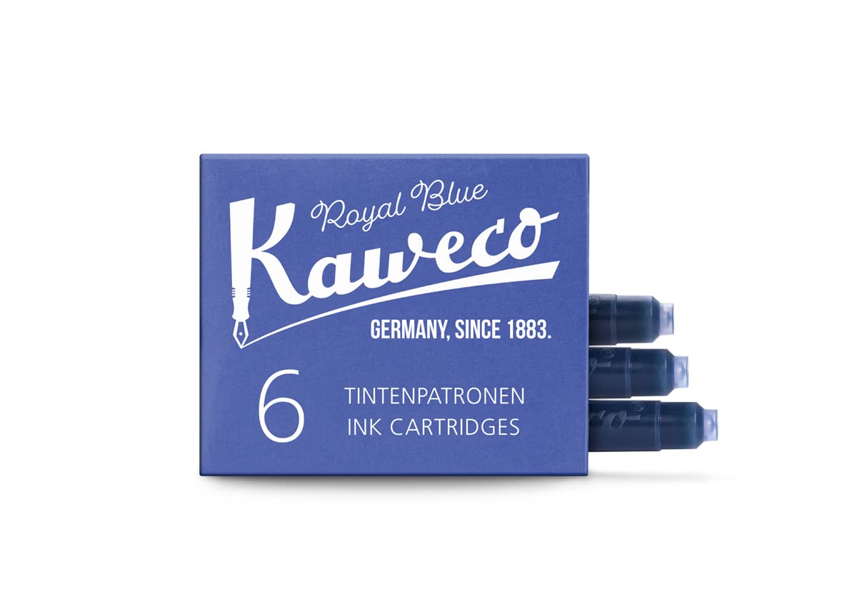 Cartuchos De Tinta Kaweco Royal Blue Short, Tamaño Internacional, 6 Unidades - Venta Internacional.