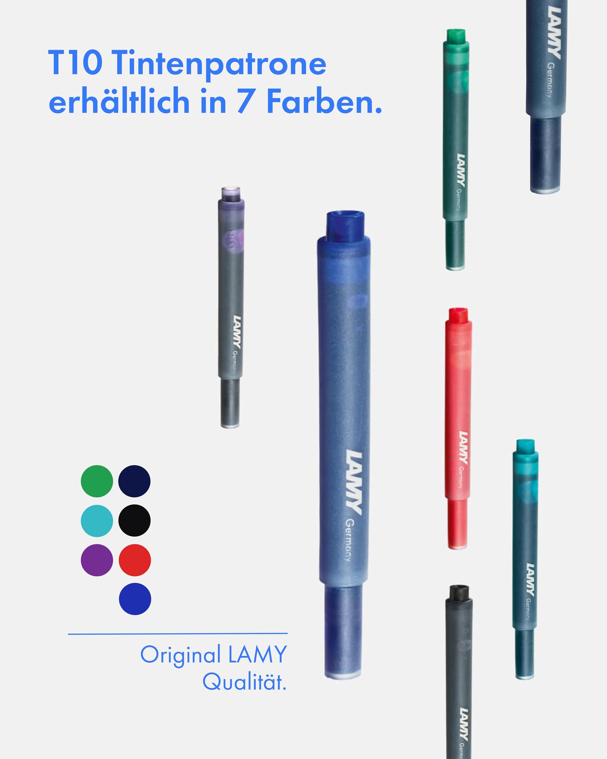 Foto 6 pulgar | Cartuchos De Tinta Lamy T10 Blue De 5 Ml (1 Paquete Con 5 Cartuchos) - Venta Internacional.