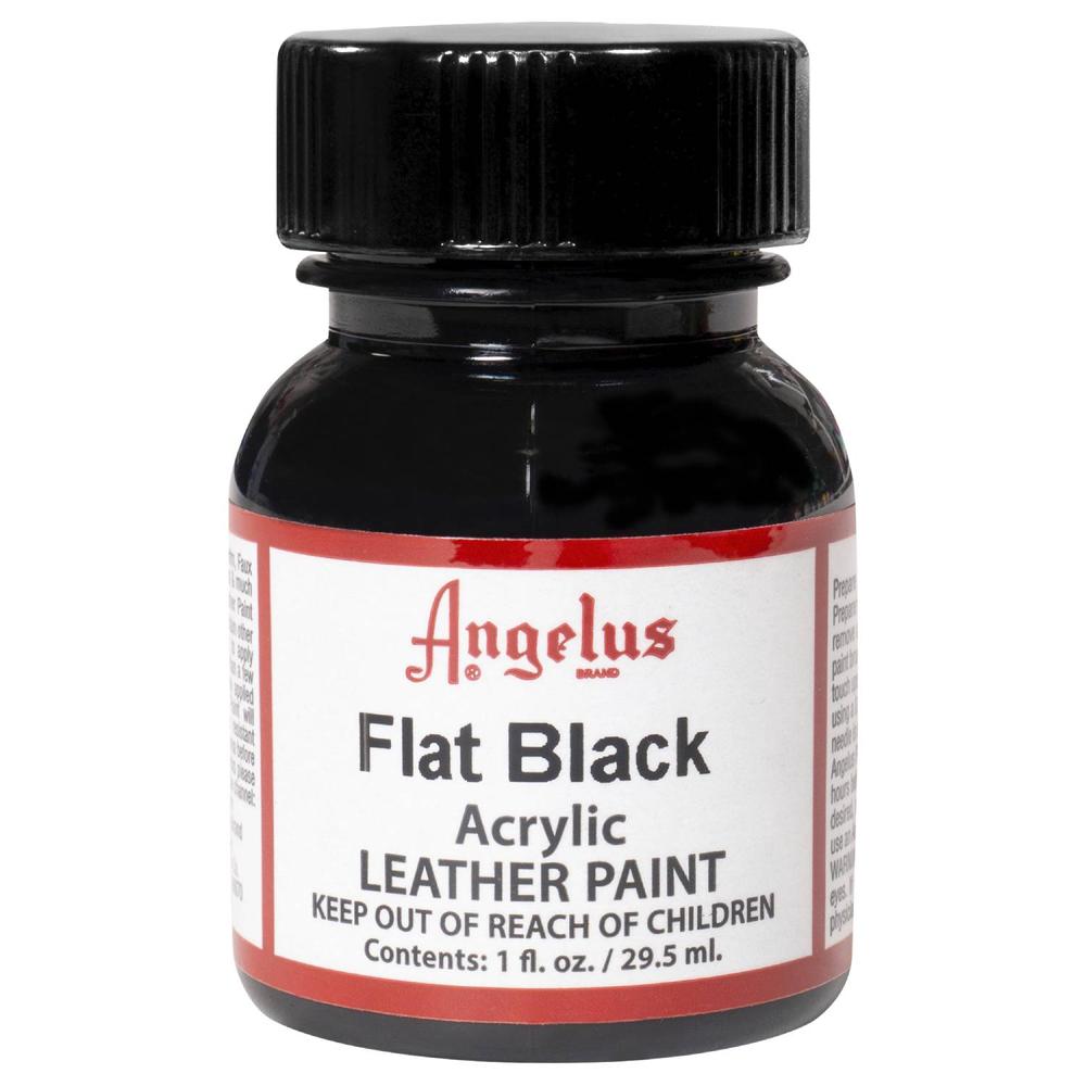 Foto 2 pulgar | Pintura Angelus para Cuero Flat Black 29.5ml