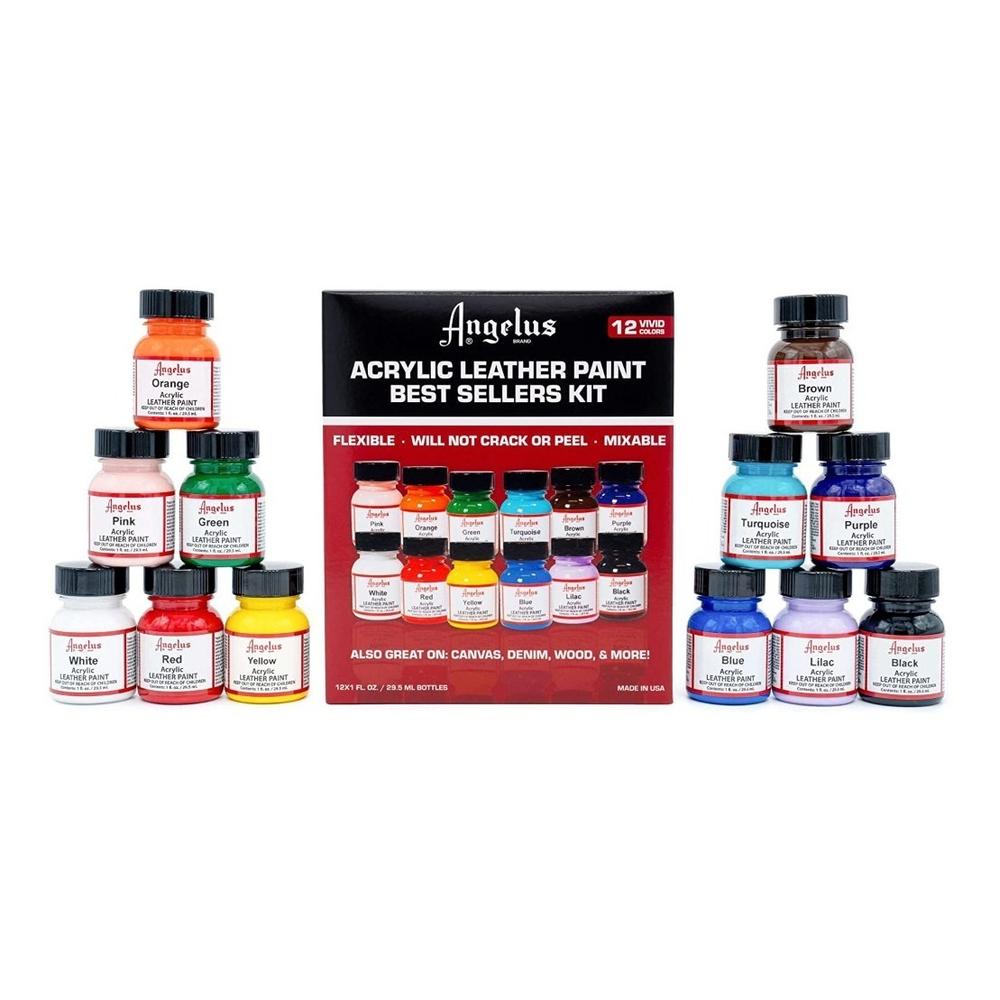 Kit de Angelus 12 Pinturas Acrilicas de Colores