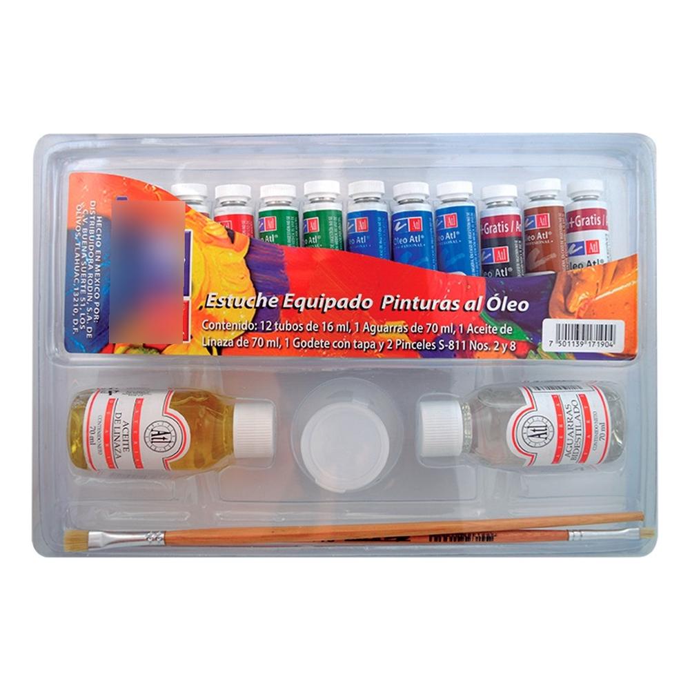 Foto 2 pulgar | Pintura Óleo Atl T-4 M-4 Caja/12 Tubos 16 ml C/U + Accesorios