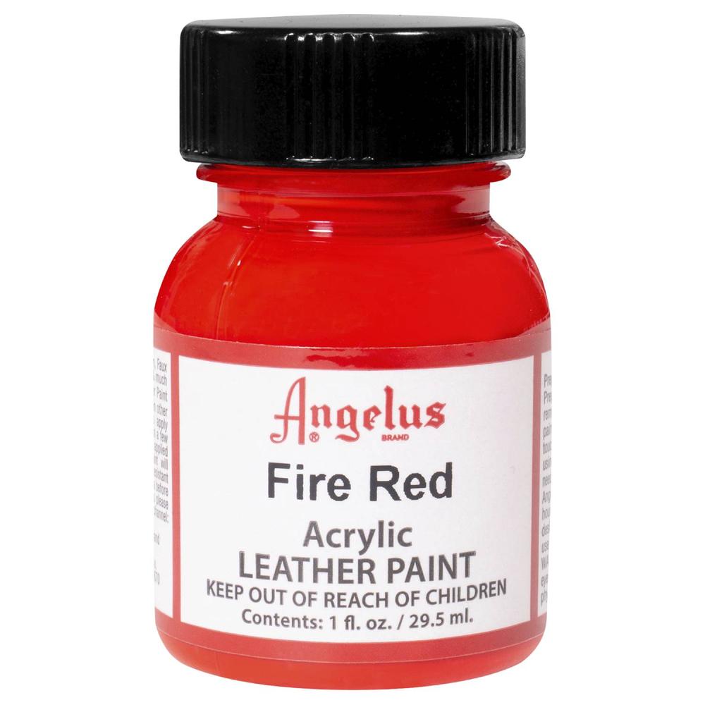 Foto 2 pulgar | Pintura Angelus para Cuero Fire Red 29.5ml