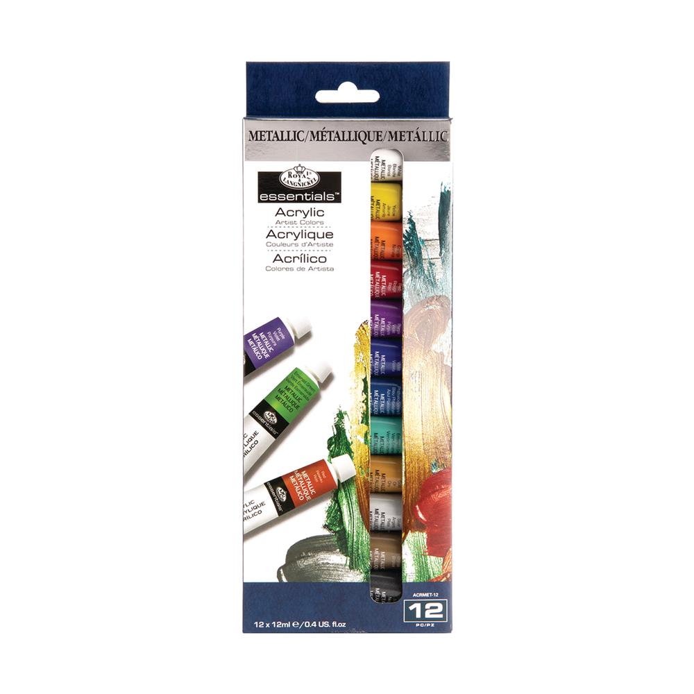 Foto 2 pulgar | Estuche de Pintura Acrílica Metálica Royal & Langnickel 12 Piezas de 12 ml C/U