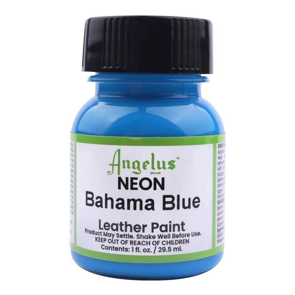 Pintura para Cuero Neon 29.5ml Bahama Blue Angelus