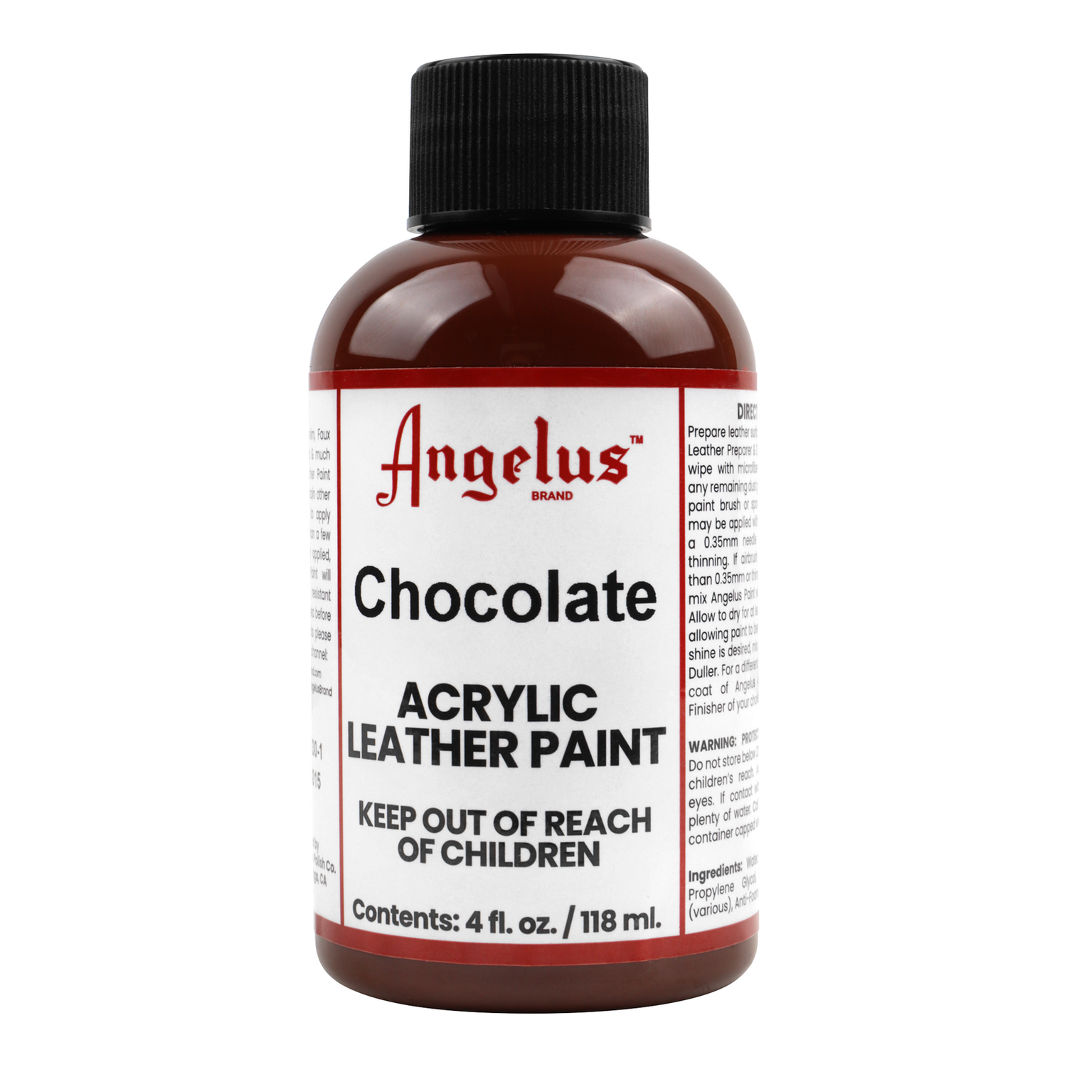 Foto 2 pulgar | Pintura Para Cuero Chocolate 118ml Angelus