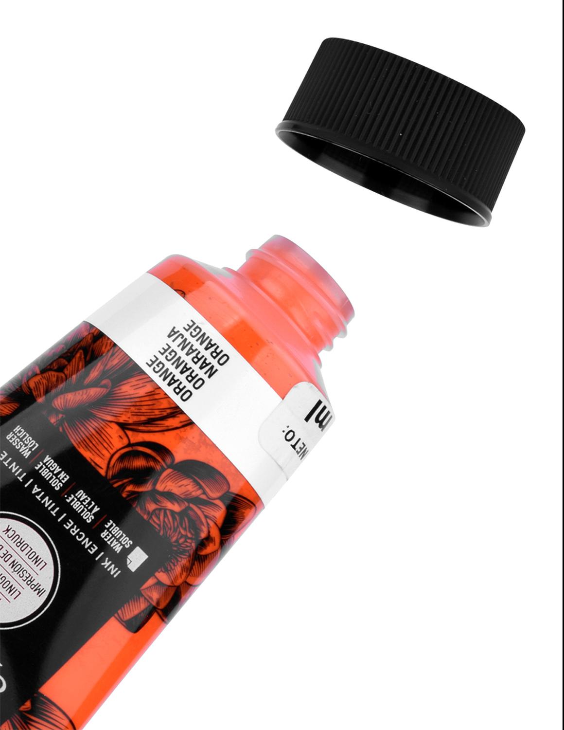 Foto 4 pulgar | Tinta Para Serigrafia Naranja Soluble En Agua 75ml Speedball