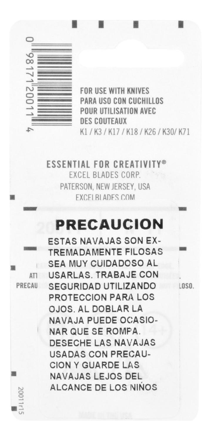 Foto 2 | Paquete Con 5 Navajas #11 Para Cutter Hobbycraft