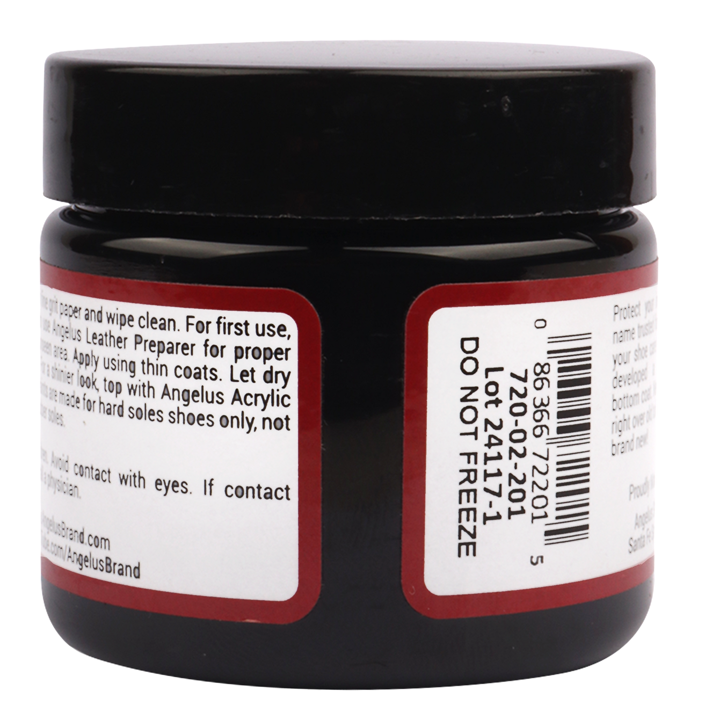 Foto 4 pulgar | Tinta Para Suelas Negra 60ml Angelus