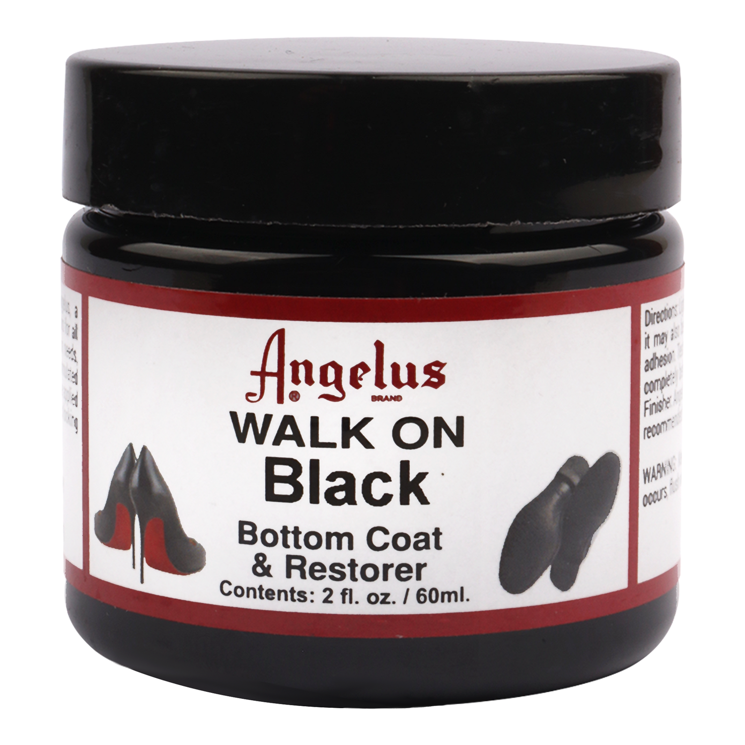 Foto 6 pulgar | Tinta Para Suelas Negra 60ml Angelus