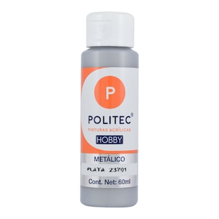 Foto 4 | Set De Pintura Acrílica Metalica Linea Hobby 6 Piezas Politec