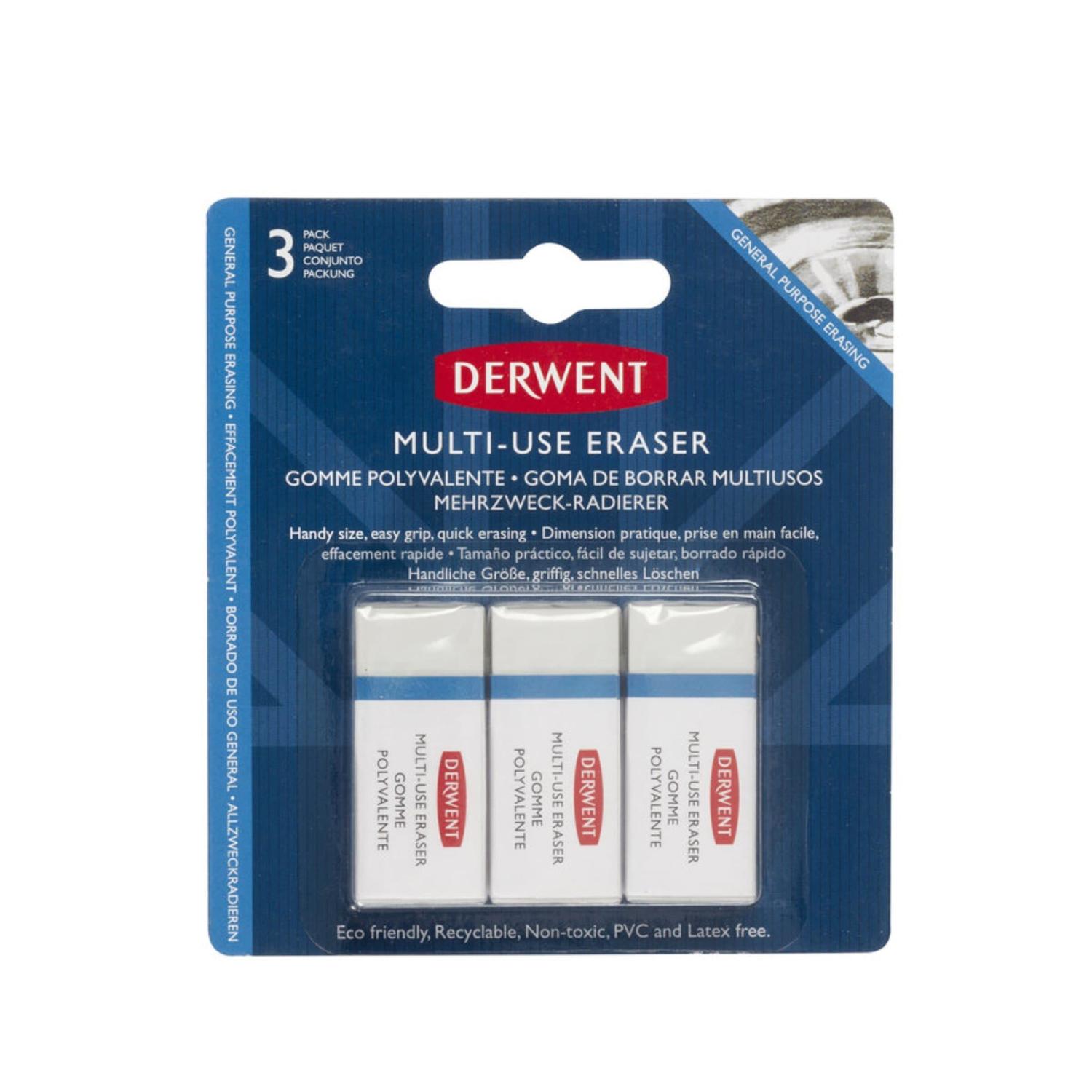 Set Con 3 Gomas De Borrar Pequeñas Derwent